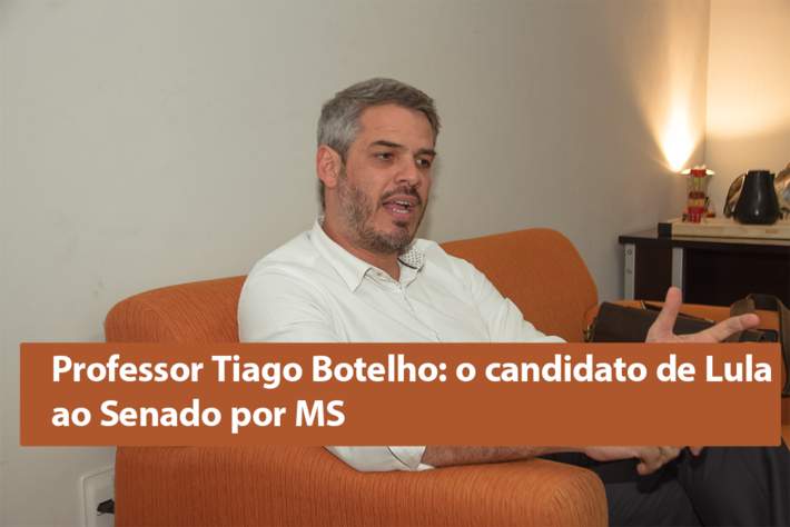Professor Tiago Botelho é pré-candidato ao Senado pelo PT-MS. Foto: Tero Queiroz