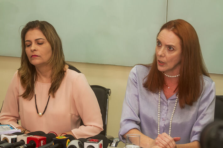 As advogadas Andrea Flores (dir.) e Rejane Alves Arruda (esq.). Foto: Tero Queiroz