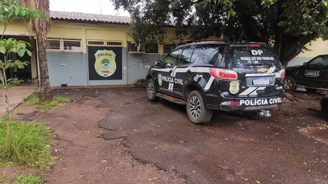 Sede de Polícia Civil onde o caso foi registrado em Ribas do Rio Pardo. Foto: Divulgação 
