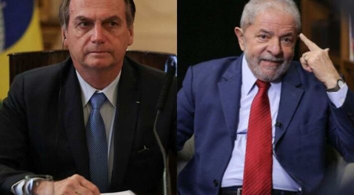 Bolsonaro e Lula lideram as pesquisas de intenção de voto para a Presidência neste ano - FOTO: MARCOS CORREA/PR E RICARDO STUCKERT/INSTITUTO LULA