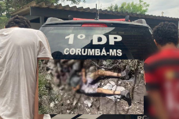 O acusado de 20 anos confessou que matou Luciano junto com o comparsa, de 31 anos. Fotos: Diário Corumbaense