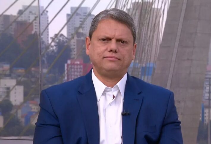 Tarcísio de Freitas, candidato do Republicanos ao governo de São Paulo. Foto: Reprodução/ SPTV (TV Globo)