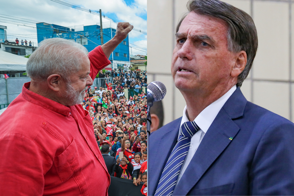Esses são Lula e Bolsonaro. Fotos: Reprodução