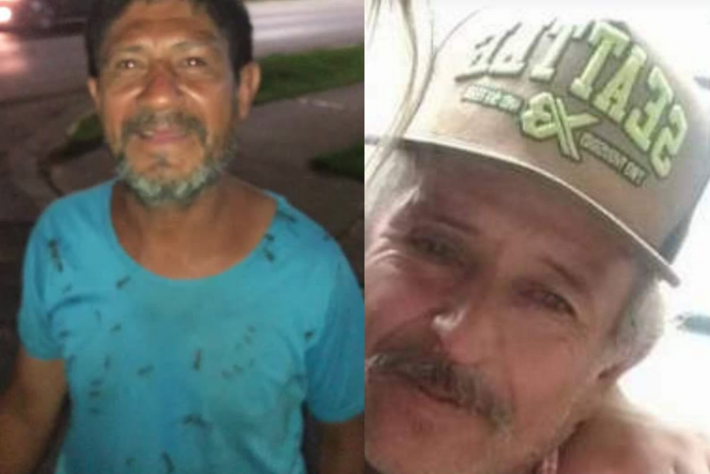 (Esq: Fábio Gonçalves, de 44 anos, conhecido como 'Buchinho'). (Dir: Domingos Alonso, de 56 anos, foram mortos a tiros), executados pela PM em Mato Grosso do Sul. Fotos: Reprodução   