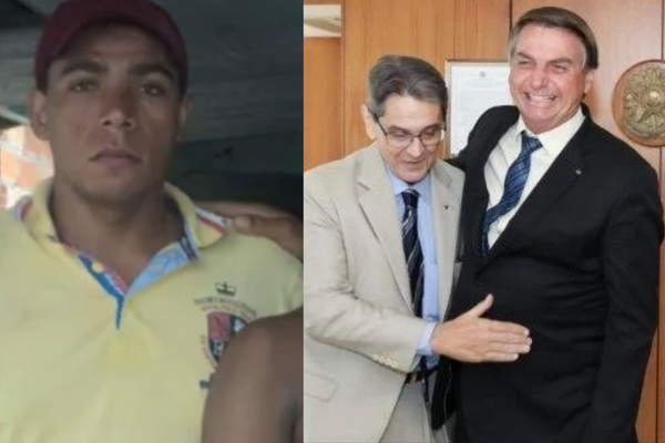 Genivaldo à esquerda. Jefferson e seu amigo Bolsonaro à direita. Fotos: Reproduções 