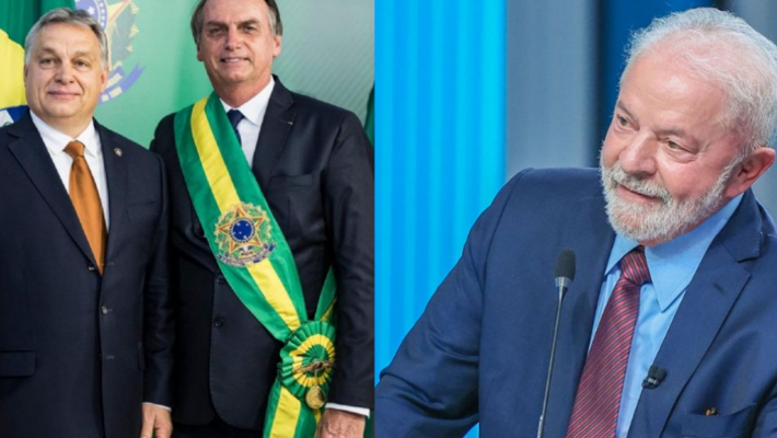 Orbán, Bolsonaro e Lula. Créditos: Gabinete de Imprensa do Primeiro Ministro/Balázs Szecsodi/Reprodução de Vídeo/Montagem