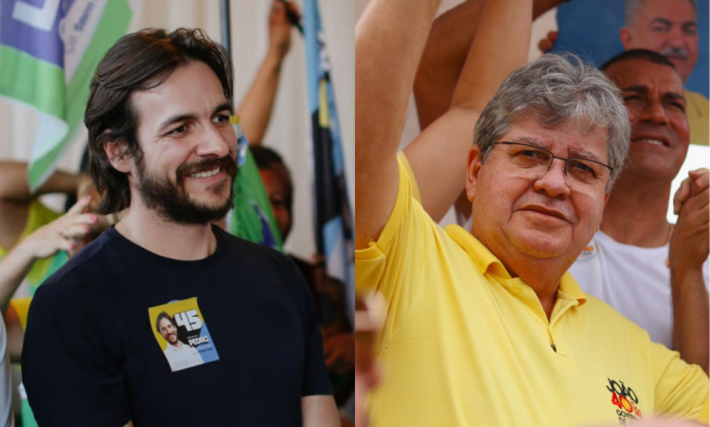 João Azevêdo (PSB) e Pedro Cunha Lima (PSDB). Foto: Reprodução/Facebook/Pedro Cunha Lima/João Azevêdo