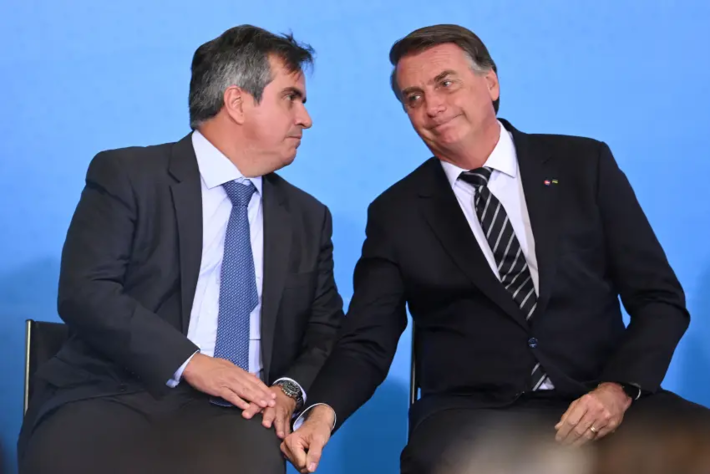 Ciro Nogueira e Jair Bolsonaro. Foto: Evaristo Sa/AFP