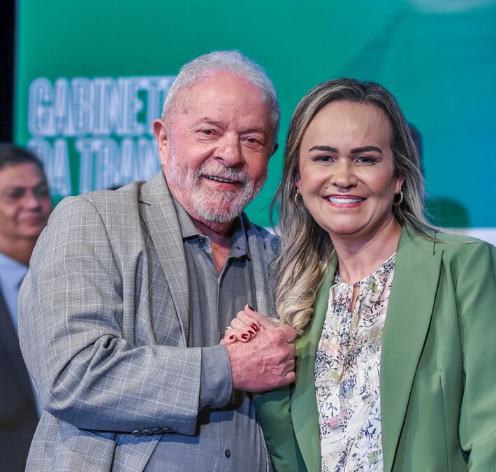 29.12.2022 - Lula e Daniela do Waguinho, futura Ministra do Turismo. Foto: Ricardo Stuckert