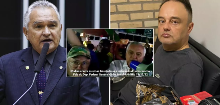 General Girão e George Washington de Oliveira Sousa (Foto: Pablo Valadares/Câmara dos Deputados | Reprodução)