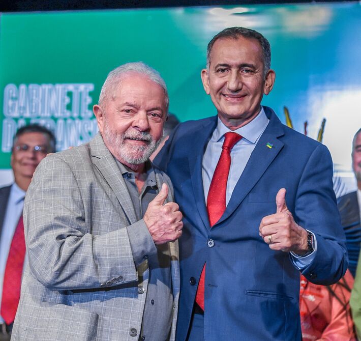 29.12.2022 - Lula e Waldez Goés, futuro Ministro da Integração Nacional. Foto: Ricardo Stuckert   
