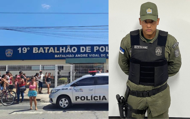 Policial militar foi identificado como Guilherme.  Foto: Luna Markman/TV Globo