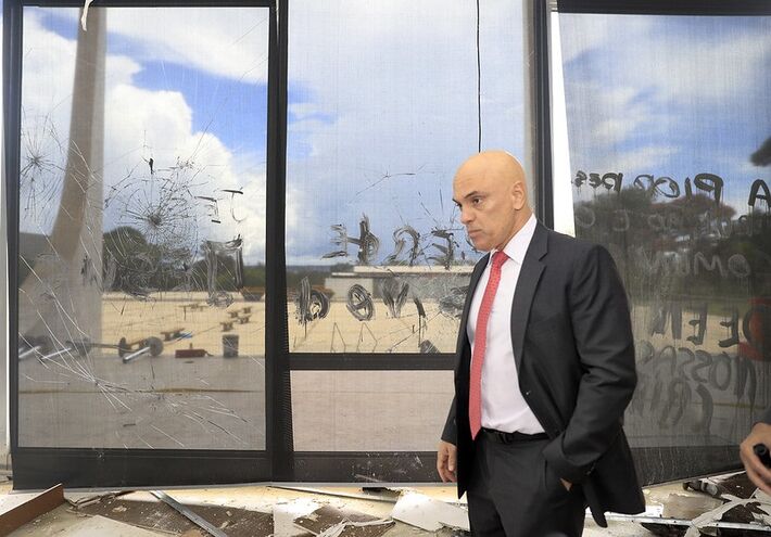 Ministro Alexandre de Moraes visita o edifício sede do STF.  Crédito para a foto: Rosinei Coutinho/SCO/STF