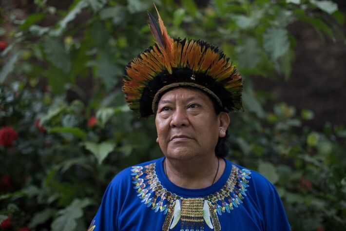 Para o maior líder do povo Yanomami, o ex-presidente Jair Bolsonaro (PL) é o grande responsável pelo agravamento da tragédia humanitária que atinge o seu povo e ele deve ser preso pelo crime de genocídio (Foto: Bruno Kelly/Amazônia Real).