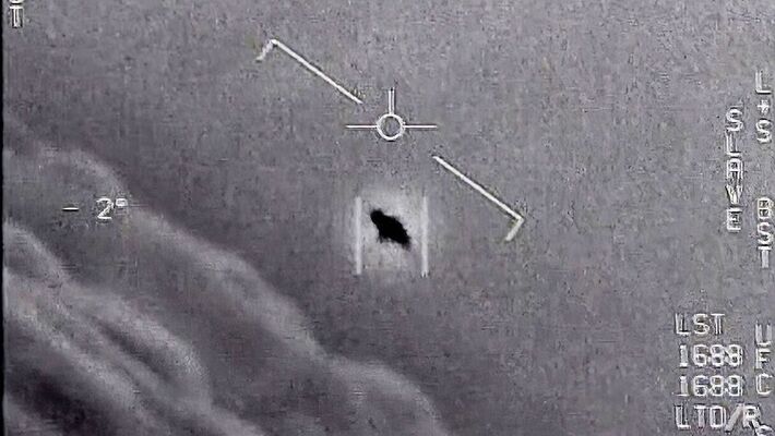 Suposta imagem de satélite do Ovni abatido sobre o Alasca. Foto: Redes