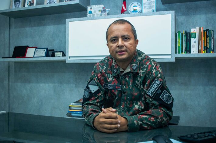 O tenente-coronel Cleiton Douglas da Silva, de 45 anos. Foto: Tero Queiroz.  