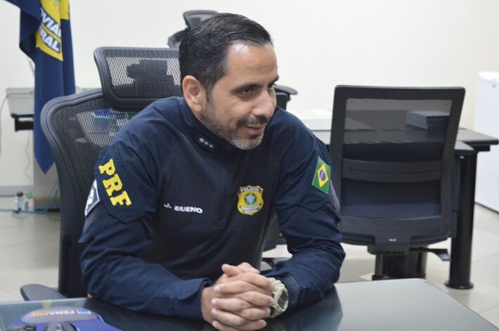 A Polícia Rodoviária Federal em Mato Grosso do Sul tem novo superintendente, o insp J. Bueno. Foto: Reprodução