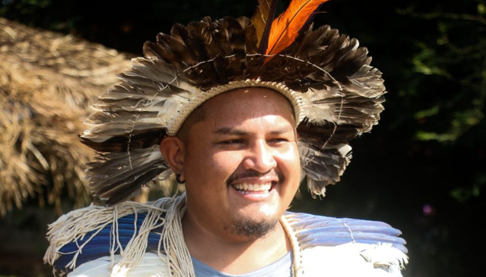 Comunicador no Conselho do Povo Terena, Sandro se torna chefe de divisão no Ministério dos Indígenas do Brasil. Foto: Acervo pessoal | MS Notícias 