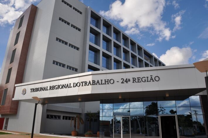 Fachada do Tribunal Regional do Trabalho da 24ª Região. Foto: Divulgação