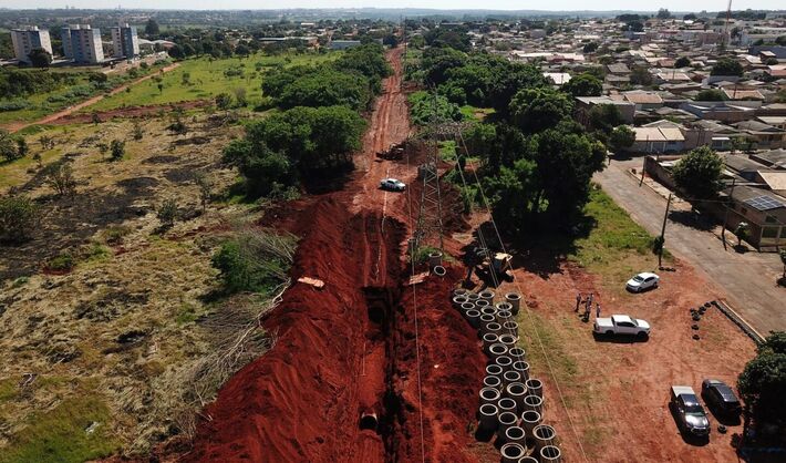 Sistema de drenagem na Avenida Alto da Serra. Foto: Chico Ribeiro/Arquivo