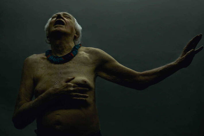 Zé Celso, criador do Teatro Oficina, em ensaio para a revista Serafina, da Folha, em outubro de 2016. Foto: Daniel Klajmic