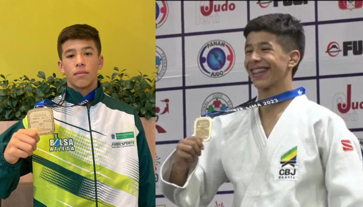 André Lucas Gessi Dodero trouxe medalha de Ouro para MS no Sub-15 de Judô, em Lima, Peru. Foto: Fundesporte
