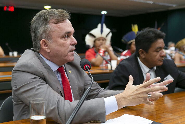 Deputado Federal su-mato-grossense, Vander Loubet (PT), na Câmara dos Deputados. Foto: Reprodução