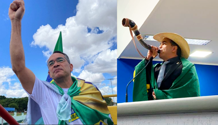 A Prefeita Adriane Lopes deve se livrar do vereador bolsonarista Sandro Benites, que acusou o presidente e incitou golpe militar. Fotos: Arquivo 