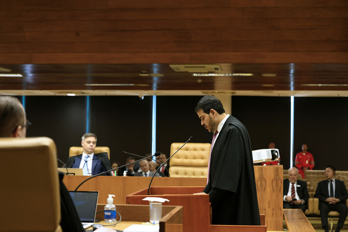 Advogado-Geral da União, Jorge Messias, em sessão de encerramento do Ano Judiciário de 2023.  Crédito para a foto: Rosinei Coutinho