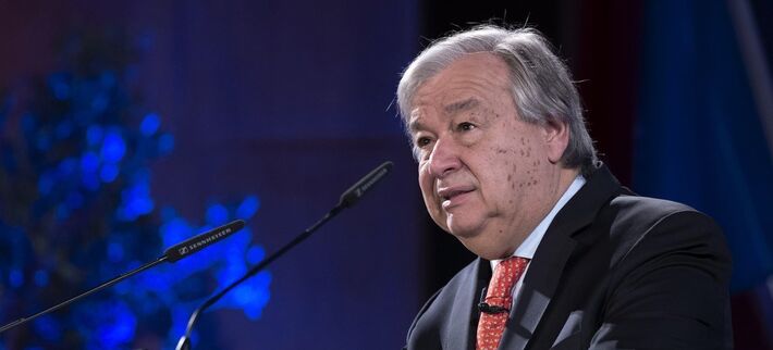 Ferré António Guterres, secretário-geral da ONU. Foto: Jean Marc da ONU