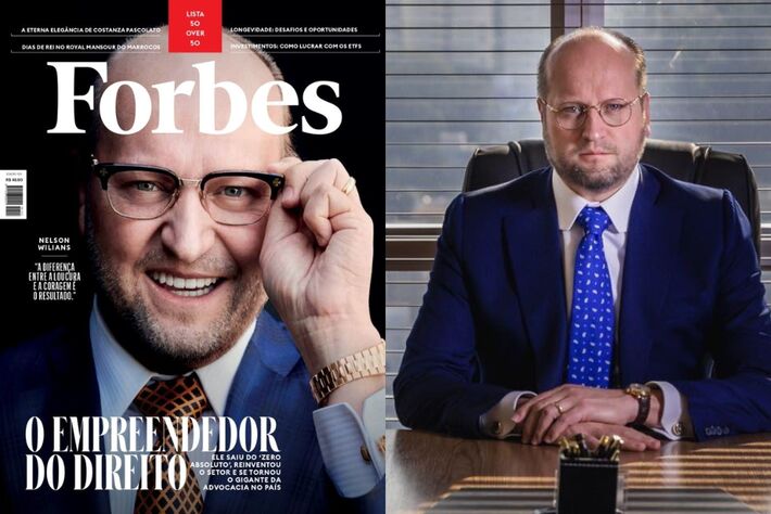 O advogado Nelson Wilians é destaque inédito na capa da Forbes Brasil. 