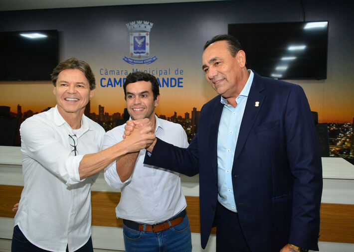 PSB confirmou apoio a Beto Pereira para a prefeitura de Campo Grande em março desse ano. Foto: Gerson Oliveira