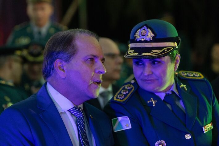 Coronel David e Neidy Nunes Barbosa Centurião. Foto: Arquivo - MS Notícias 