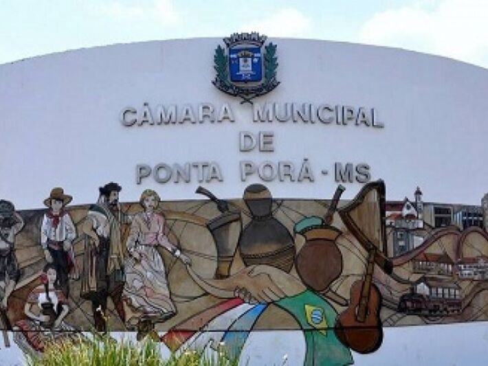 Fachada da Câmara Municipal de Ponta Porã