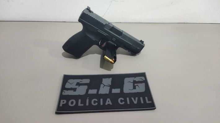 Arma de fogo apreendida pela Polícia Civil