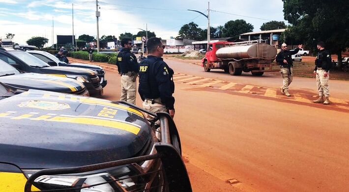 PRF durante fiscalização no Mato Grosso