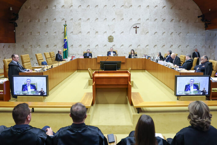 Sessão do STF que decidiu caso