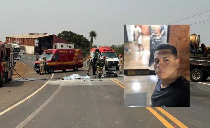 Vítima foi atingida pelo fogo