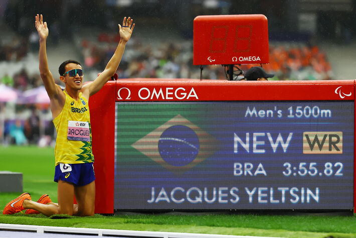 Atleta de MS conquista ouro nas Paralimpíadas de Paris. Foto: Silvio Avila/CPB