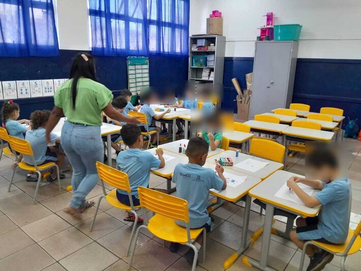 Sala de aula em escola de Campo Grande (MS). Foto: Arquivo | Tero Queiroz 