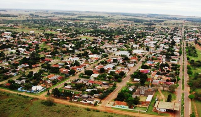Imagem aérea do município de Coronel Sapucaia