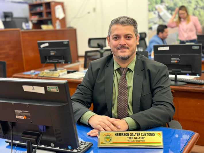 Vereador Heberson é o presidente da Câmara de Aparecida do Taboado