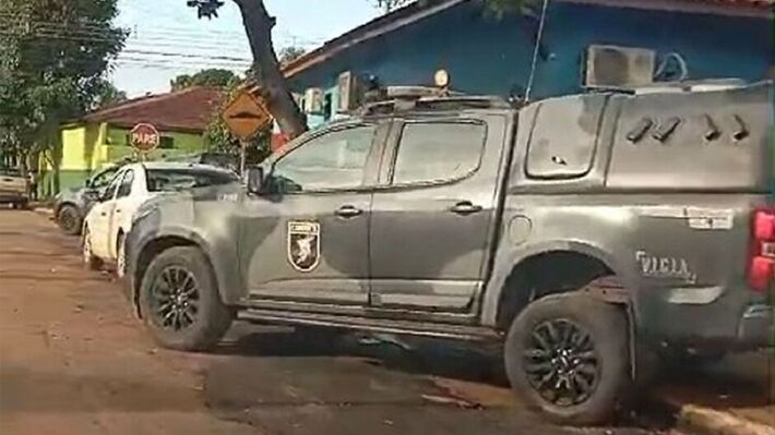 Equipe do Choque dá suporte ao Gaeco em ação em Água Clara