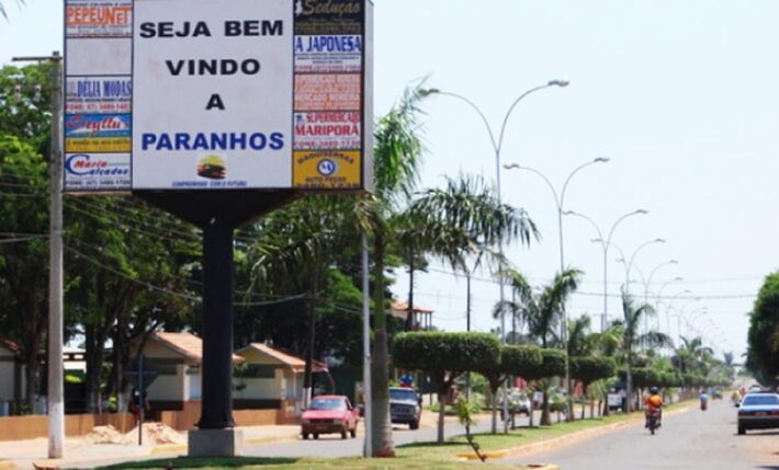 Entrada do município de Paranhos