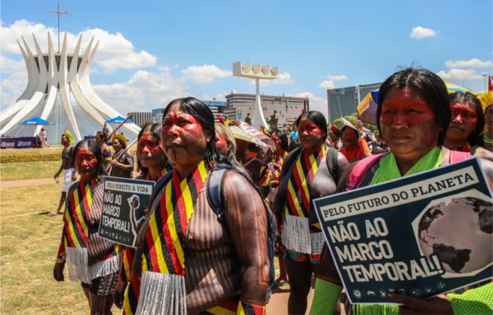 Lei do marco temporal continua vigente mesmo após o STF ter declarado a tese inconstitucional. - José Cruz/Agência Brasil