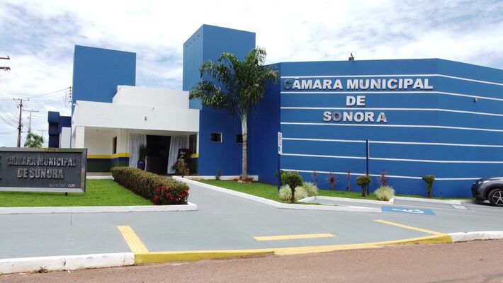 Fachada da Câmara Municipal de Sonora