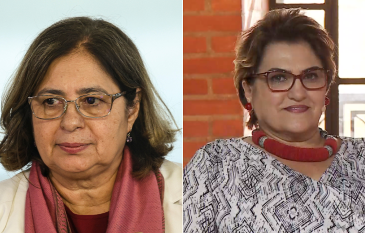 Cida Gonçalves, atual ministra das Mulheres (à esquerda); e Márcia Lopes, que deve assumir o ministério - Marcelo Camargo/Agência Brasil-Reprodução PT