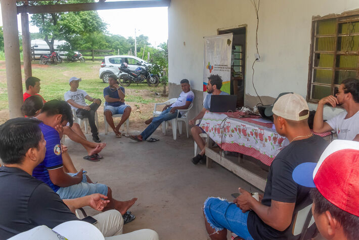 Indigenas fundam associação de combate ao fogo com cunho artístico cultural com apoio do Comitê de Cultura de Mato Grosso do Sul (CCMS). Foto: Tero Queiroz
