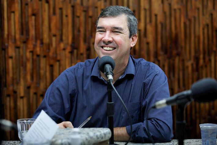 (13.10.2022) - Eduardo Riedel em Campo Grande-MS Entrevistas Tribuna Livre-Capital 95 FM e Programa O Povo na TV SBT MS. Foto: Saul Schramm