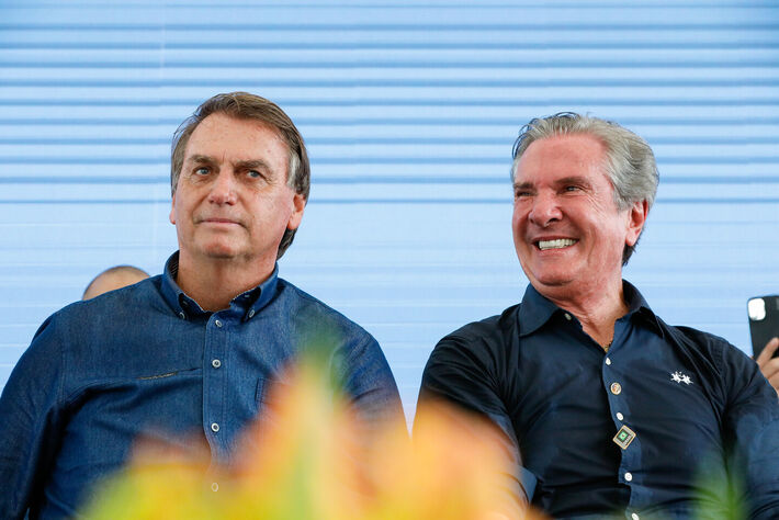 Fernando Collor (à esquerda) e seu aliado também ex-mandatário inelegível Jair Bolsonaro. Foto: Alan Santos/PR